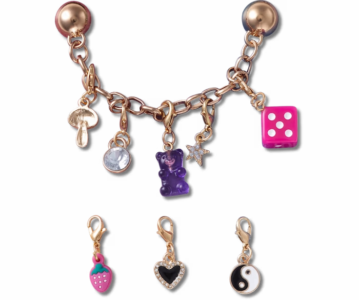 Jibbitz Custom Charm Chain 5-Pack Slip-On Shoes