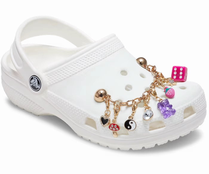Jibbitz Custom Charm Chain 5-Pack Slip-On Shoes