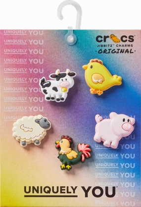 Jibbitz Farm Friend Animals 5-Pack Crocs slip-on shoes for casual use