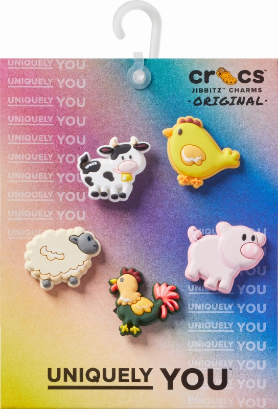 Jibbitz Farm Friend Animals 5-Pack Crocs slip-on shoes for casual use