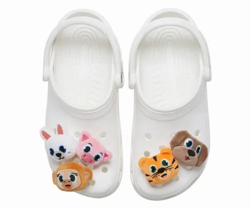 Jibbitz Fuzzy Animals 5-Pack Slip-On Shoes