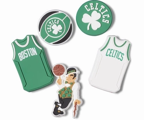 Jibbitz NBA Boston Celtics 5-Pack Crocs slip-on shoes for casual use