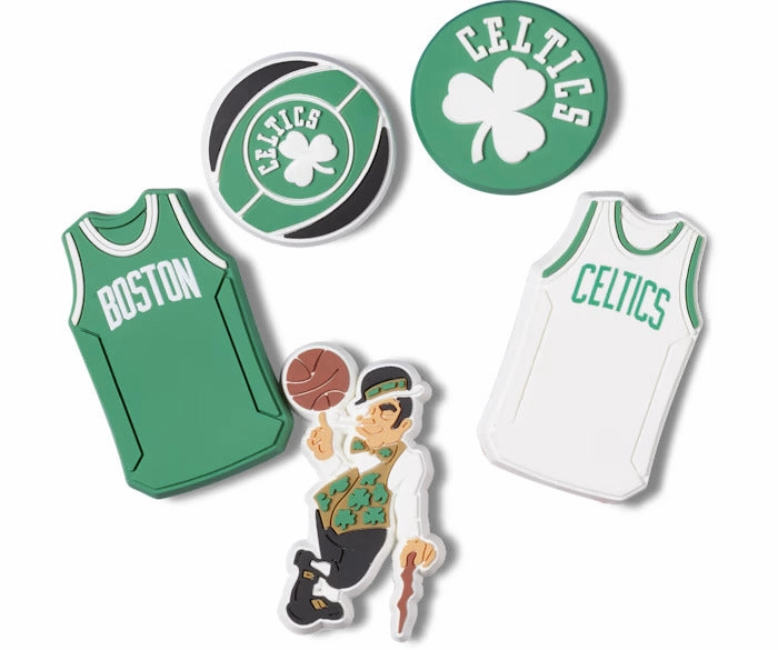 Jibbitz NBA Boston Celtics 5-Pack Crocs slip-on shoes for casual use