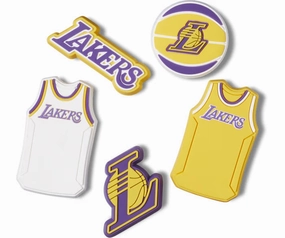 Jibbitz NBA LA Lakers 5-Pack Crocs slip-on shoes for casual use