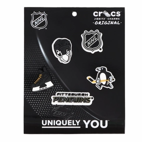 Jibbitz NHL Pittsburgh Penguins 5-Pack Crocs slip-on shoes for casual use
