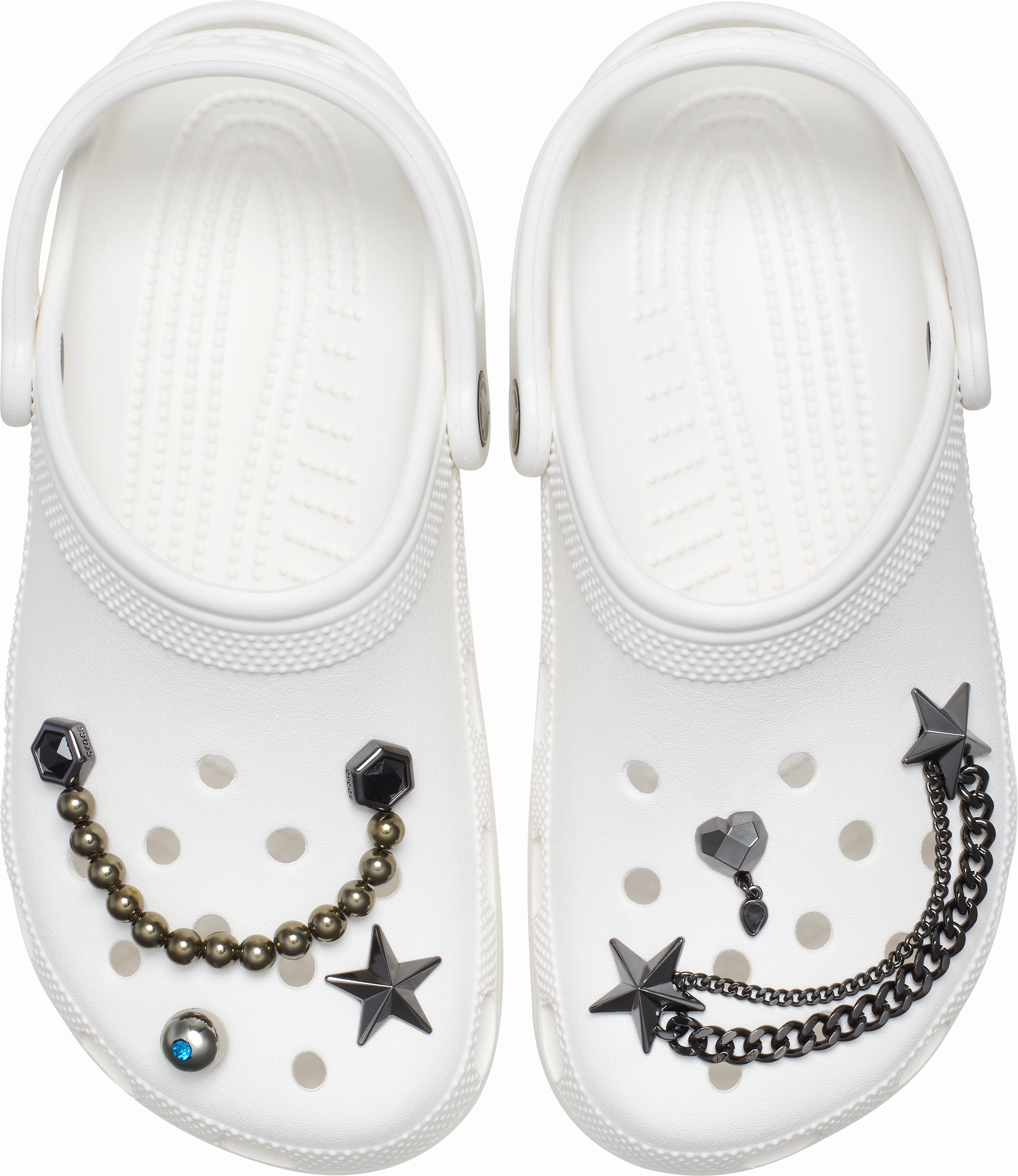 Jibbitz Punk Gunmetal 5-Pack Slip-On Shoes