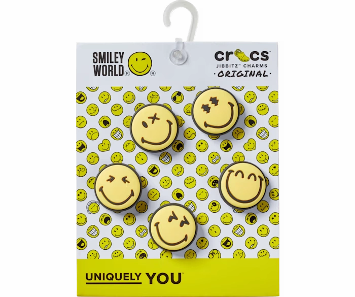 Jibbitz Smiley World 5-Pack Crocs slip-on shoes for casual use