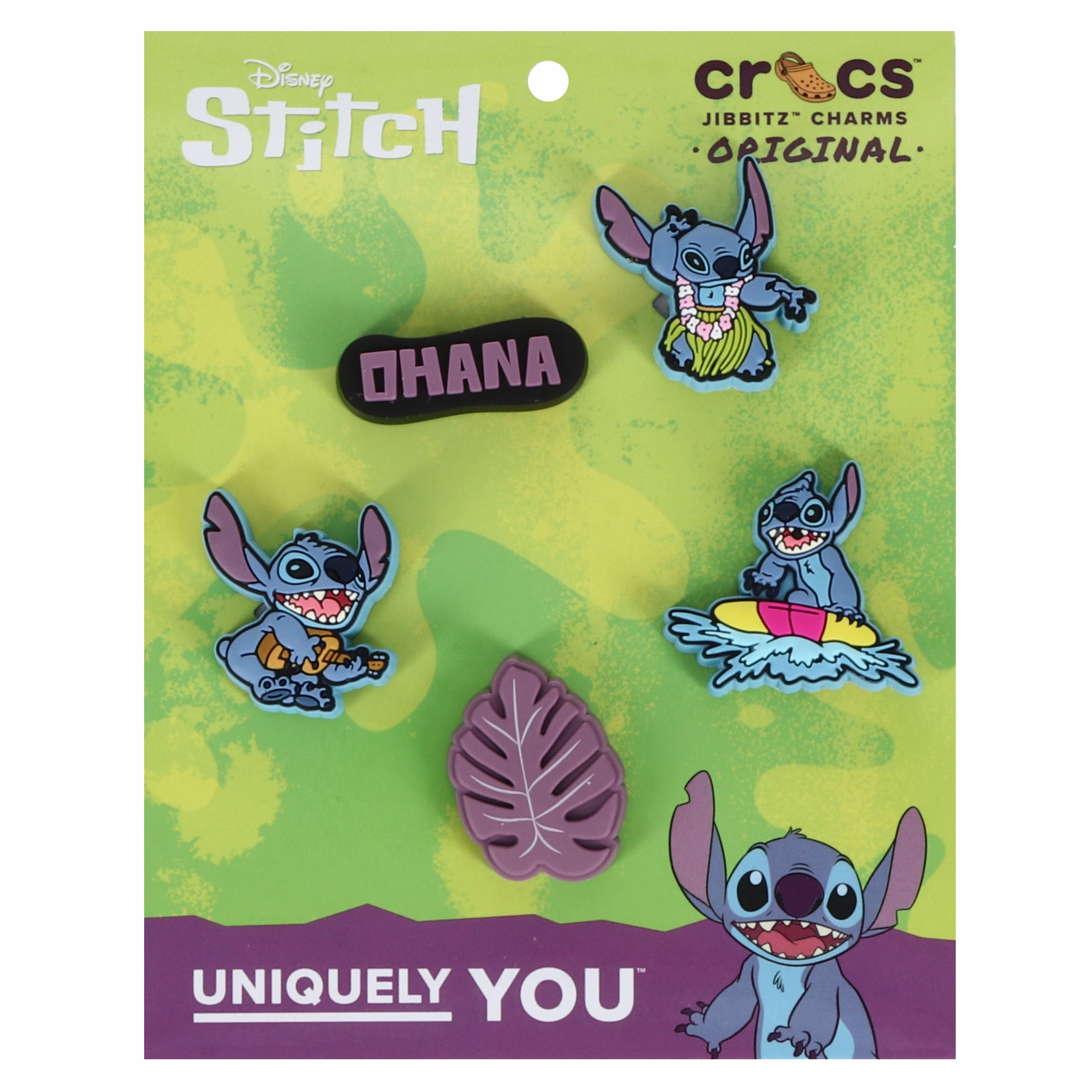 Jibbitz Stitch Tropical 5-Pack Crocs slip-on shoes for casual use