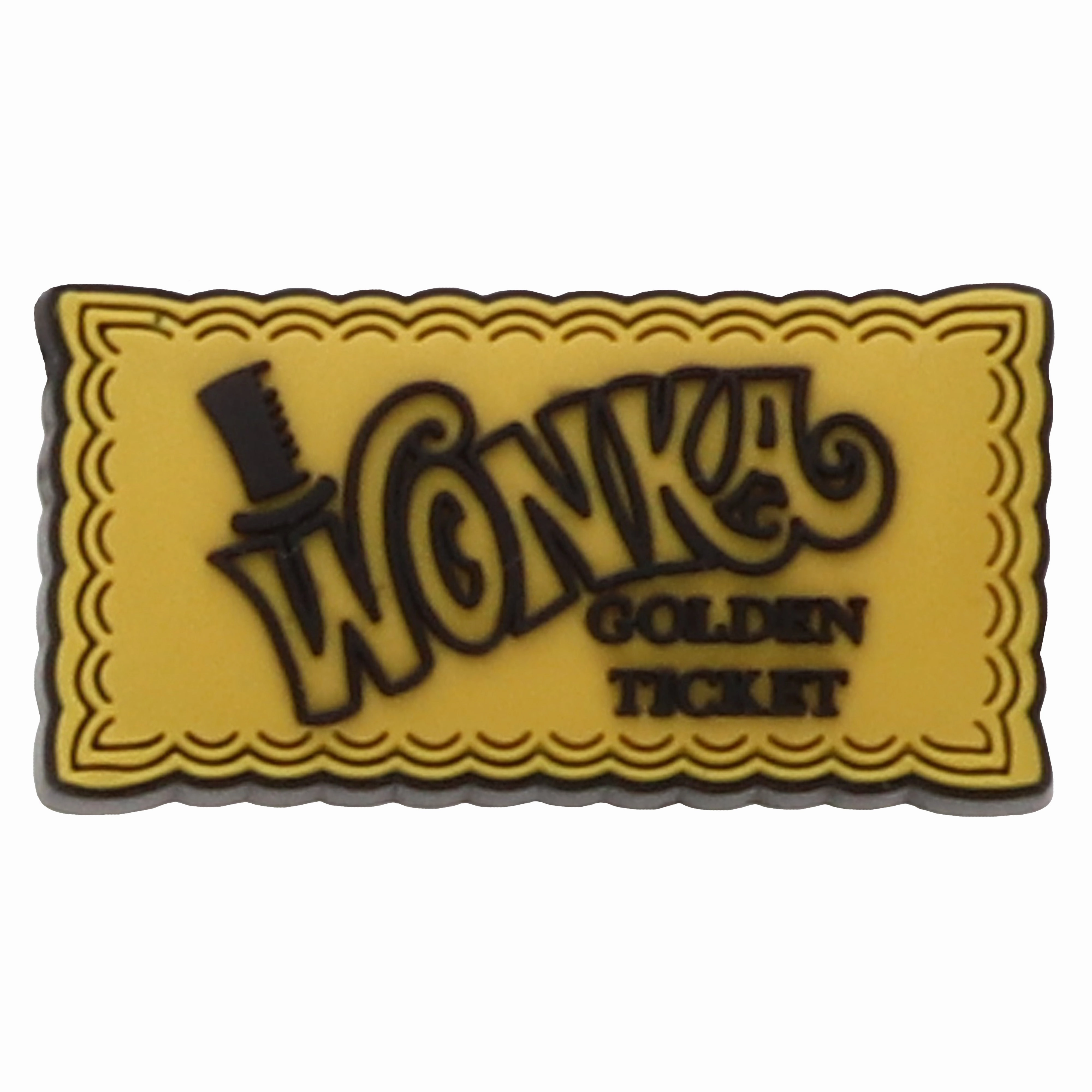 Jibbitz Wonka Golden Ticket Crocs slip-on shoes for casual use