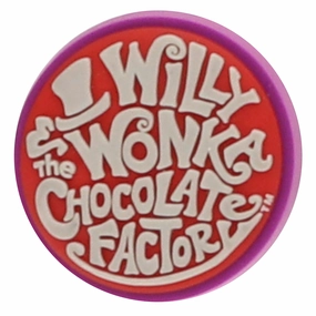 Jibbitz Wonka Logo Crocs slip-on shoes for casual use