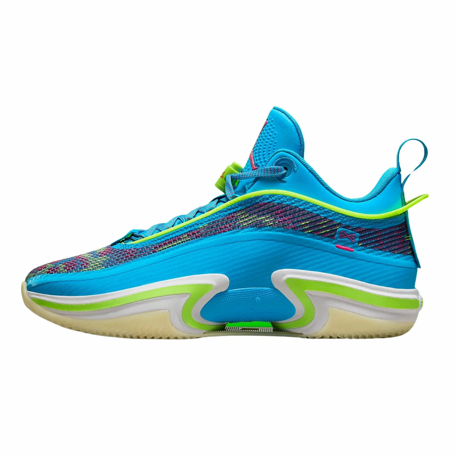 Jordan 36 Low Luka Doncic PE Laser Blue Electric Green Electro Purple Basketball Shoes