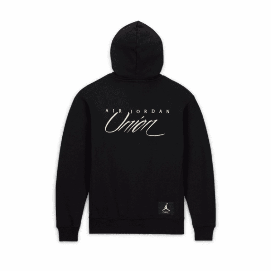 Jordan x Union MJ Fleece Hoodie Black Coconut Milk Basketball Shoes
