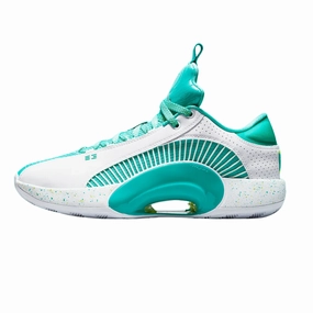 Jordan XXXV Guo Ailun Jade Green White Air Jordan basketball shoes with classic look