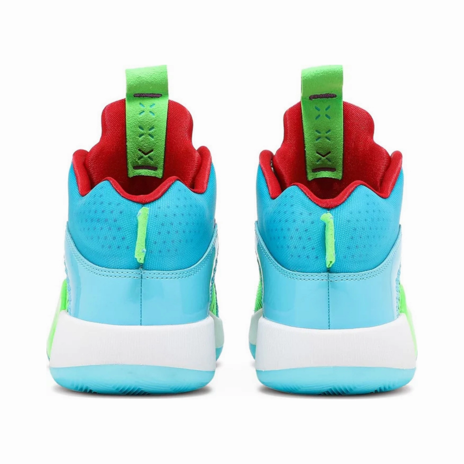 Jordan XXXV Jayson Tatum Women in Power PE Light Blue Lime-Red Basketball Shoes