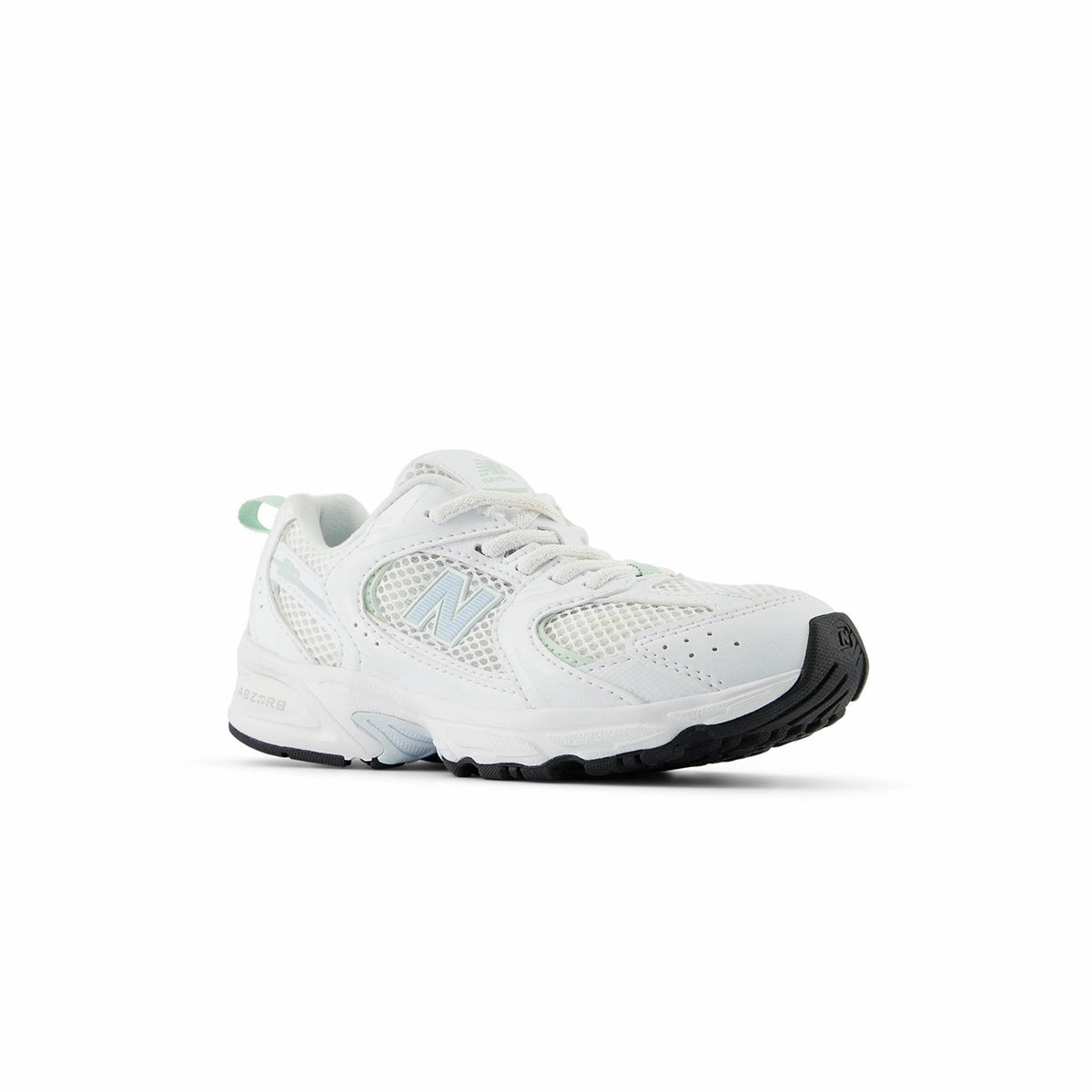 Kids 530 Bungee 'White Ice Blue' New Balance sneaker close-ups