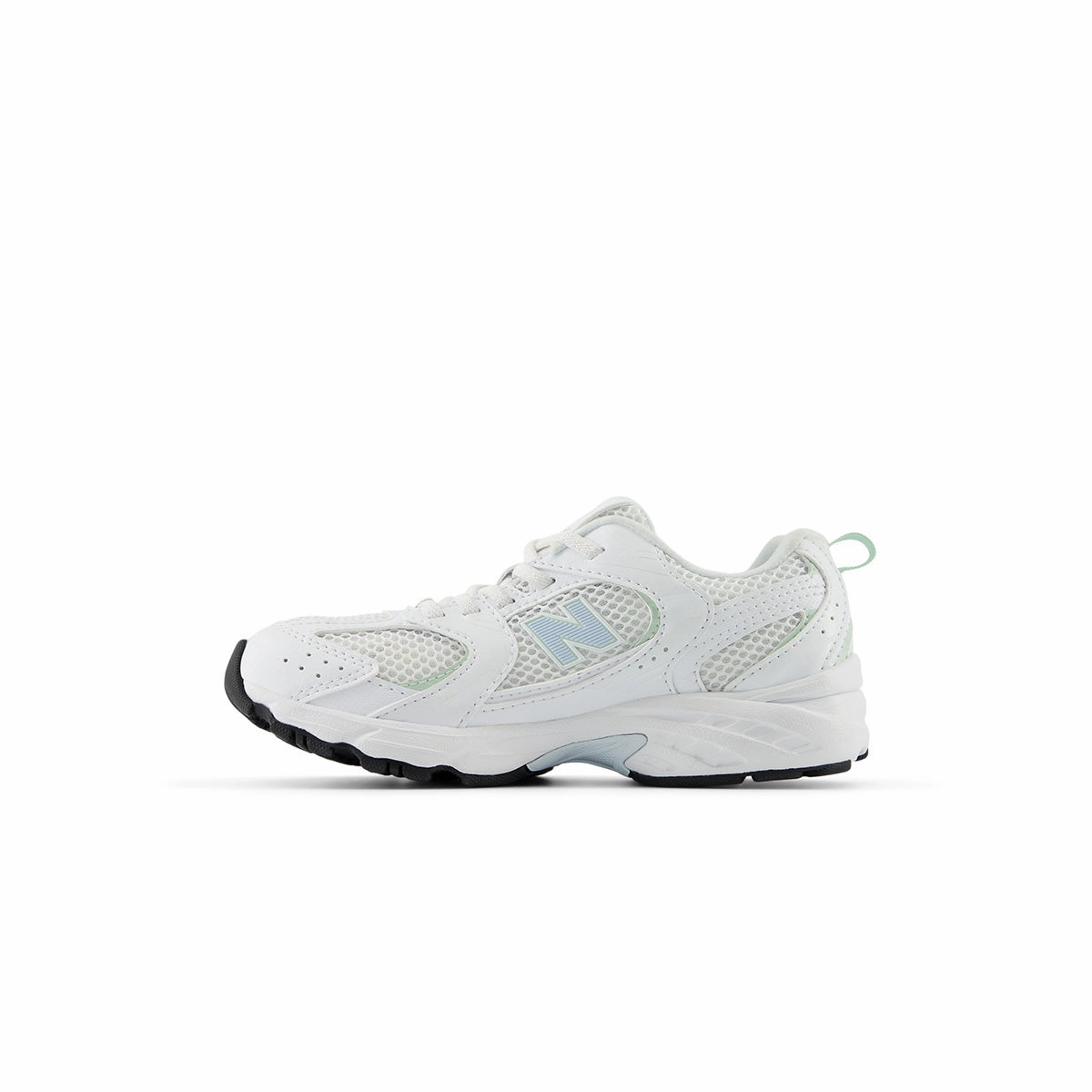 Kids 530 Bungee 'White Ice Blue' New Balance sneaker close-ups