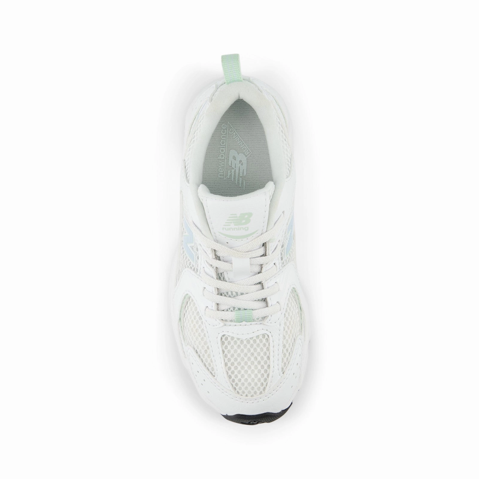 Kids 530 Bungee 'White Ice Blue' New Balance sneaker close-ups