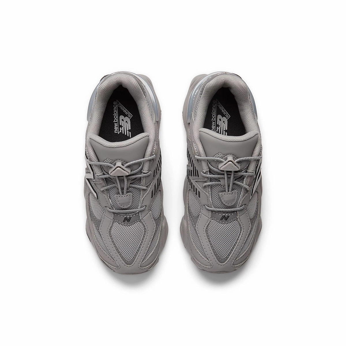 Kids 9060 'Shadow Grey Black' New Balance sneaker close-ups