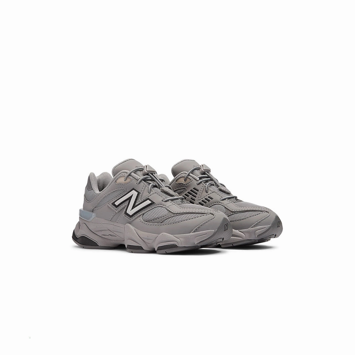 Kids 9060 'Shadow Grey Black' New Balance sneaker close-ups