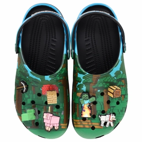 Kids' Minecraft Classic Clog Crocs slip-on shoes for casual use