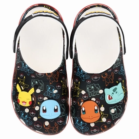 Kids' Pokmon Print Classic Clog Crocs slip-on shoes for casual use