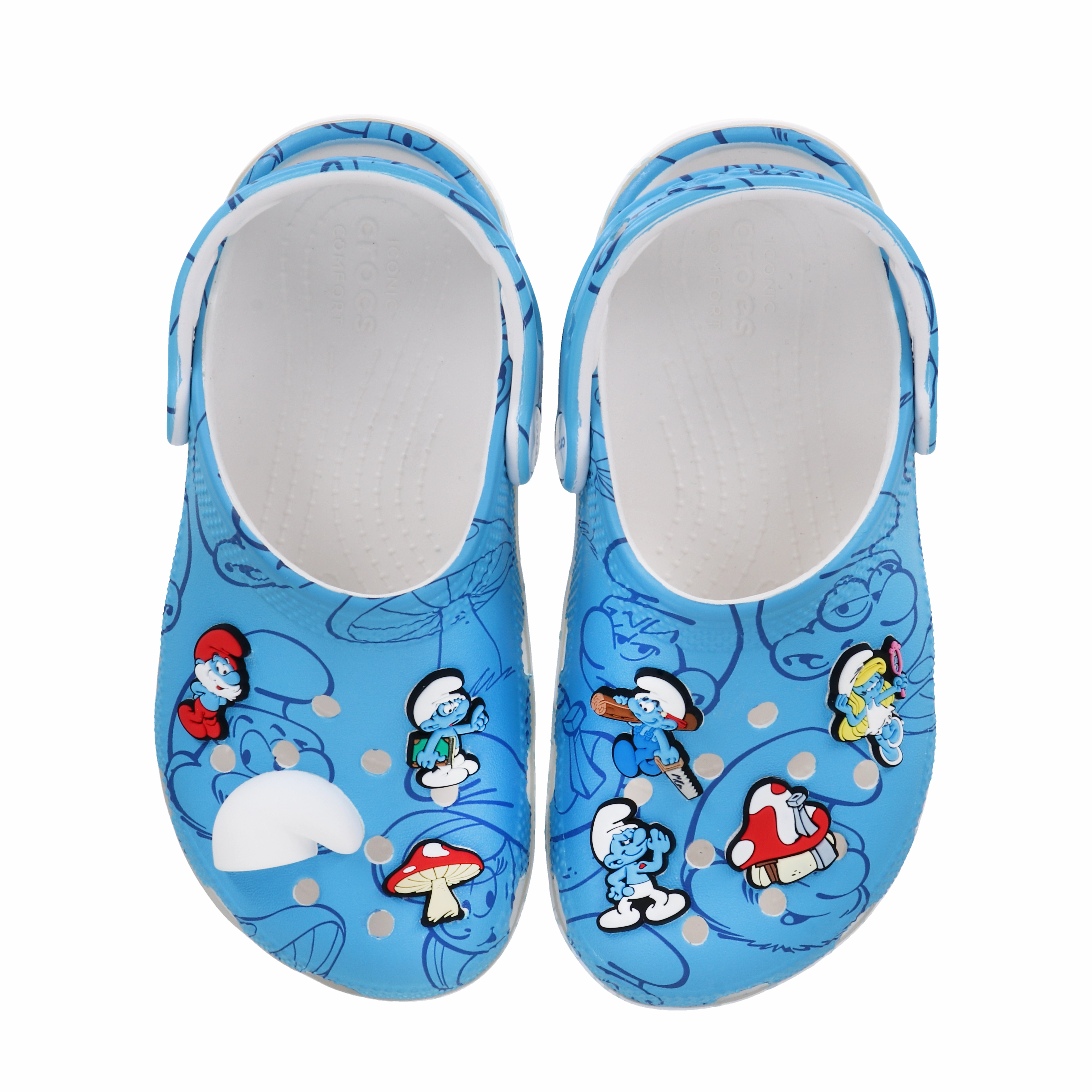 Kids' Smurfs Classic Clog Crocs slip-on shoes for casual use