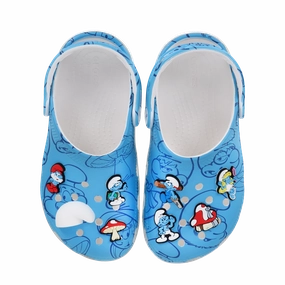 Kids' Smurfs Classic Clog Crocs slip-on shoes for casual use