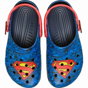 Kids' Superman Classic Clog Crocs slip-on shoes for casual use
