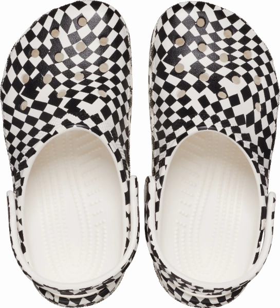Kids' Warped Checker Classic Clog Slip-On Shoes