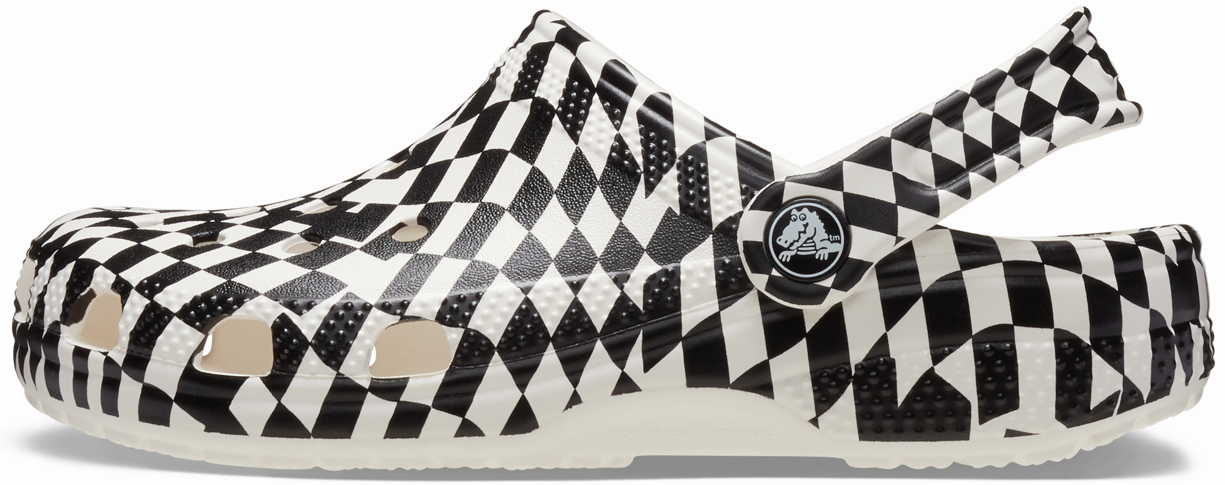 Kids' Warped Checker Classic Clog Slip-On Shoes