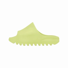 Kids Yeezy Slide Green Glow Adidas lifestyle shoes with breathable mesh