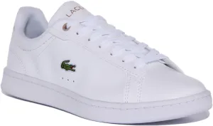 Lacoste Carnaby Pro In White Pink For Women Shoes Lacoste