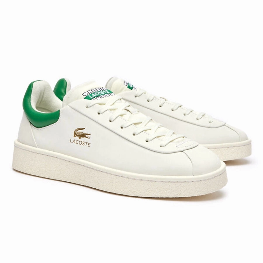 Lacoste Women's Baseshot Off White Classic Green Snowproof Outdoor Boots