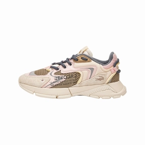 Lacoste Women's L003 NEO 223 Off White Light Pink Grey Off-White footwear options