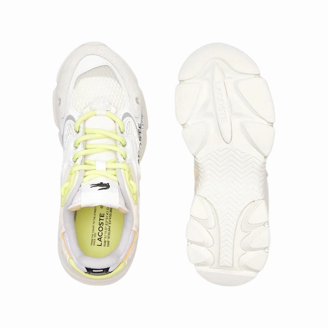 Lacoste Women's L003 NEO 223 Off White Volt Green Black Snowproof Outdoor Boots