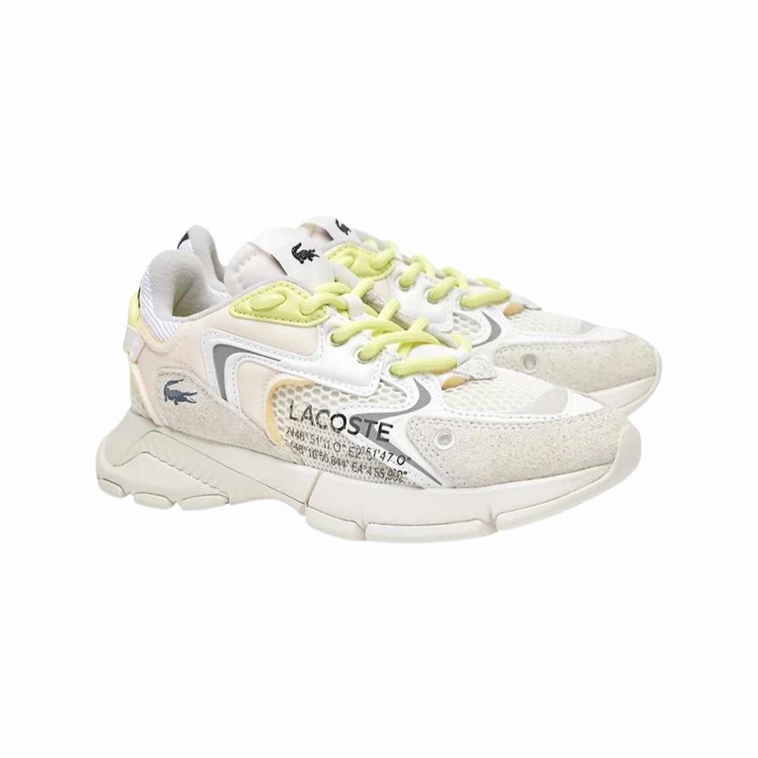 Lacoste Women's L003 NEO 223 Off White Volt Green Black Snowproof Outdoor Boots