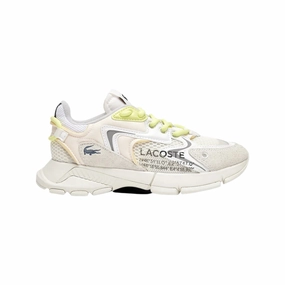 Lacoste Women's L003 NEO 223 Off White Volt Green Black Off-White footwear options