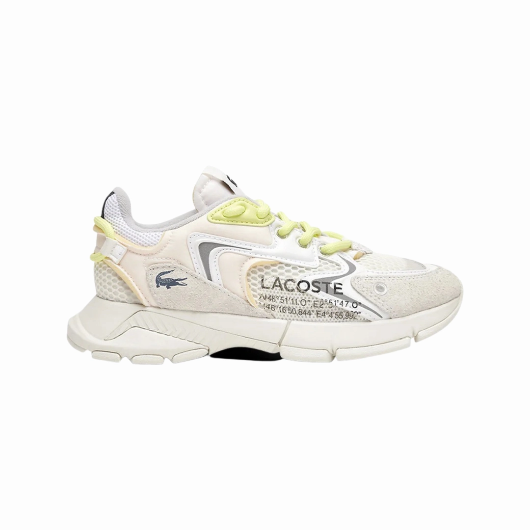 Lacoste Women's L003 NEO 223 Off White Volt Green Black Off-White footwear options
