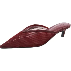 Livia Womens Padded Insole Mesh Kitten Heels