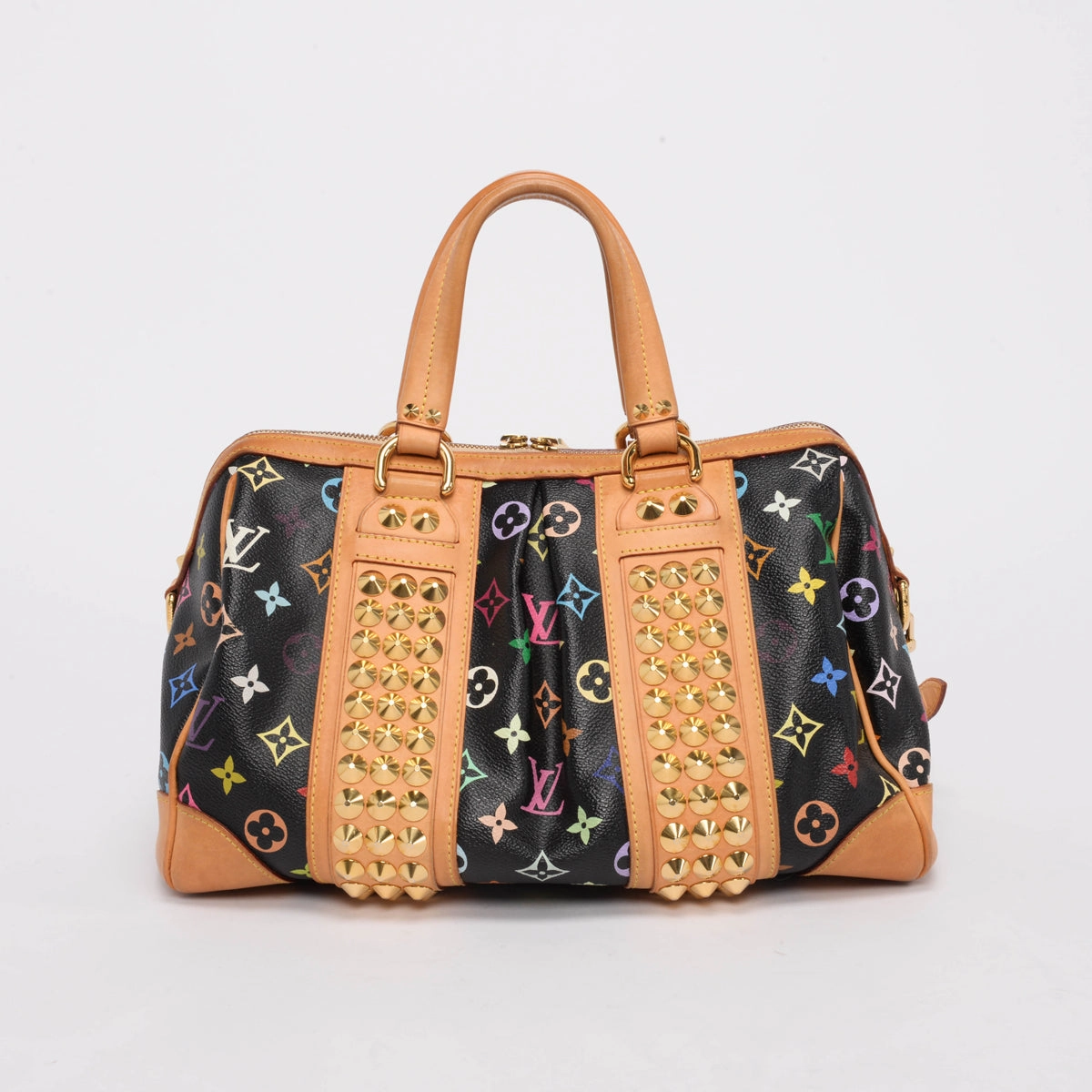 Louis Vuitton Black Monogram Multicolore Courtney MM Bag