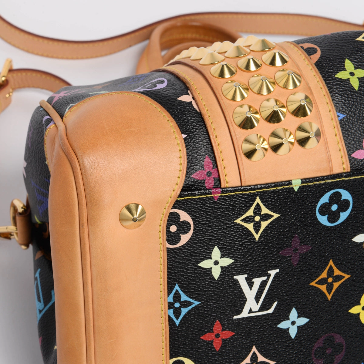 Louis Vuitton Black Monogram Multicolore Courtney MM Bag