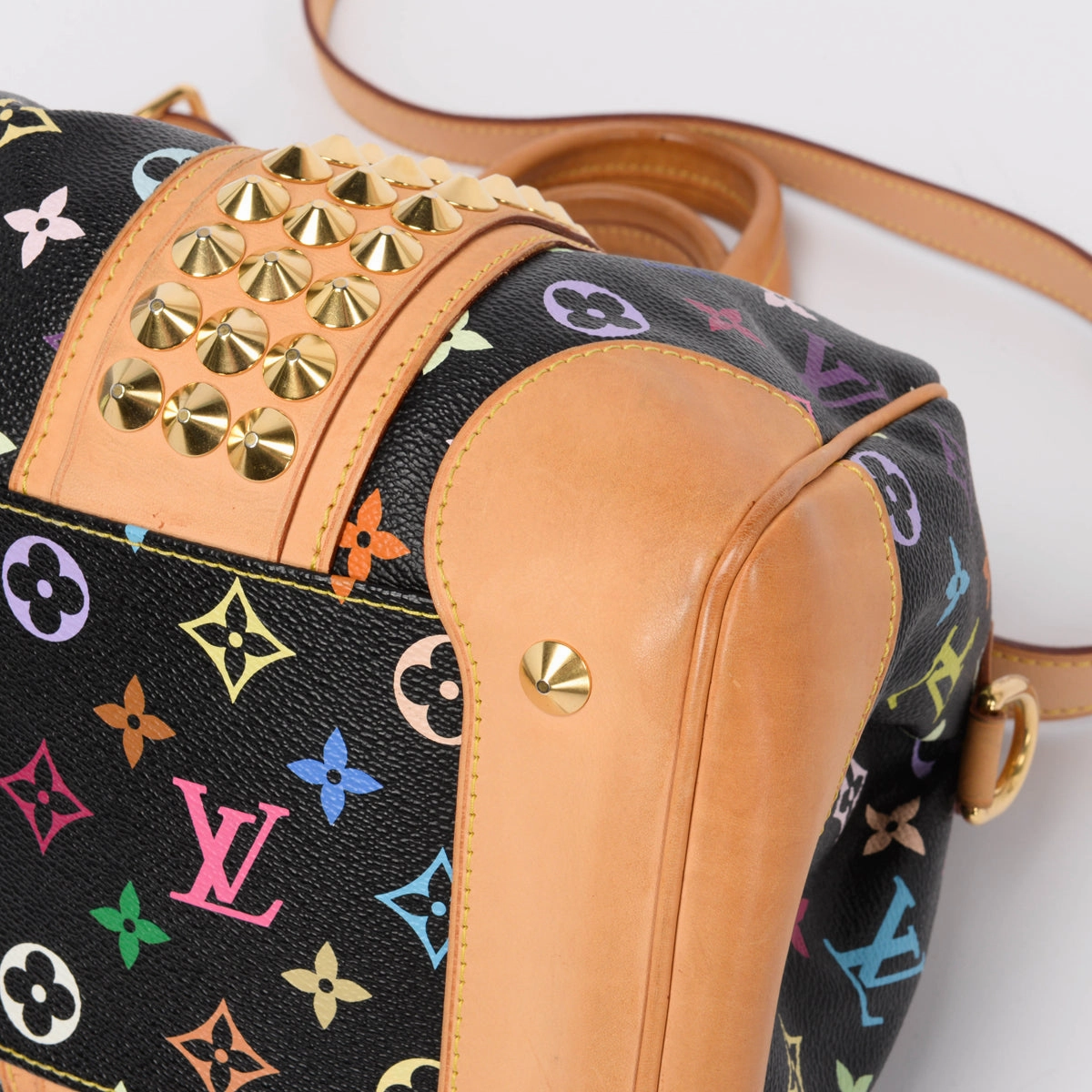 Louis Vuitton Black Monogram Multicolore Courtney MM Bag