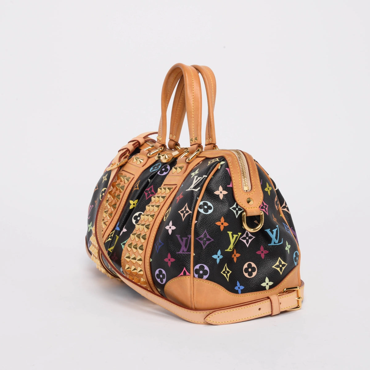 Louis Vuitton Black Monogram Multicolore Courtney MM Bag