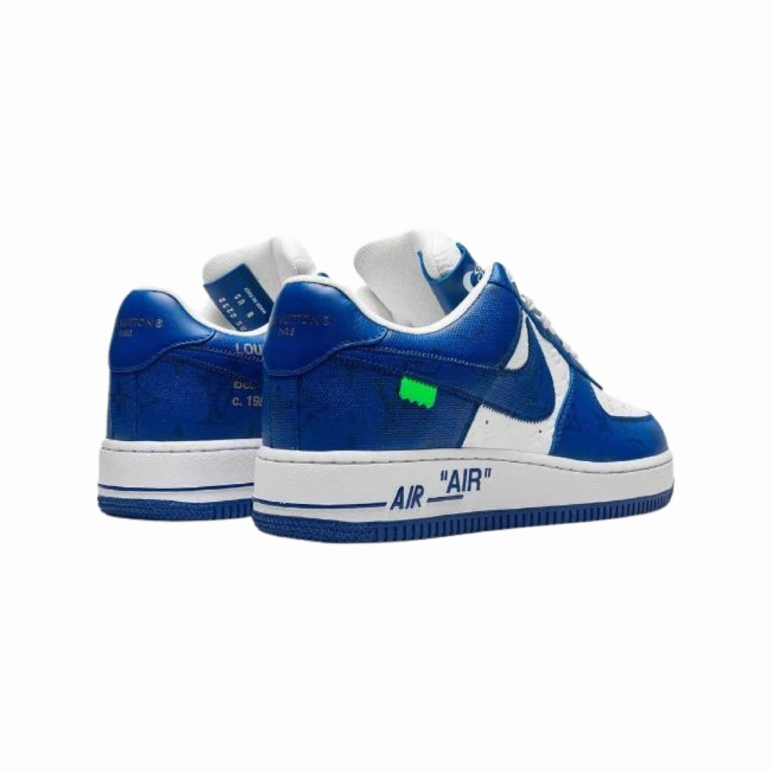 Louis Vuitton x Off White Air Force 1 Low Royal Blue White By Virgil Abloh Snowproof Outdoor Boots