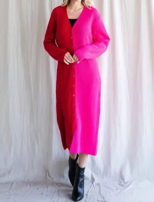 Love Punch Colorblock Sweater In Pink