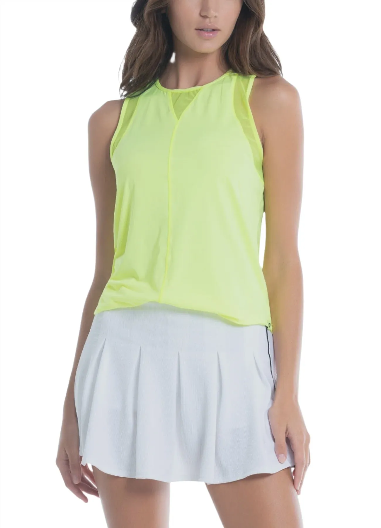 Lucky in Love Chill Out Tank-Neon Yellow Clothing Lucky In Love Women