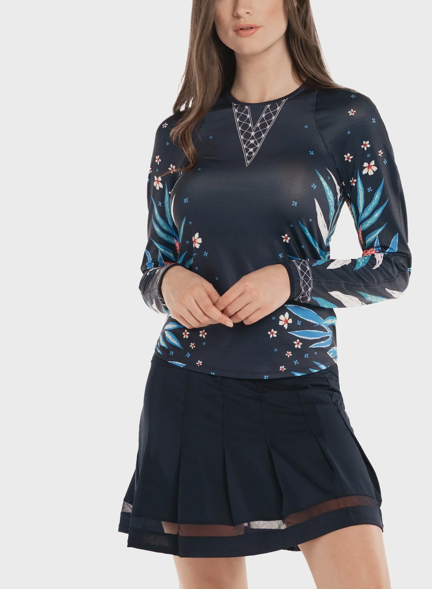 Lucky In Love Keepin It Rio Long Sleeve Shirt-MDN Clothing Lucky In Love Women