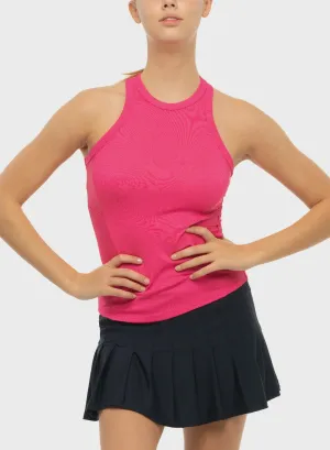 Lucky In Love  One Ribbed Tank - Pink Clothing Lucky In Love Women