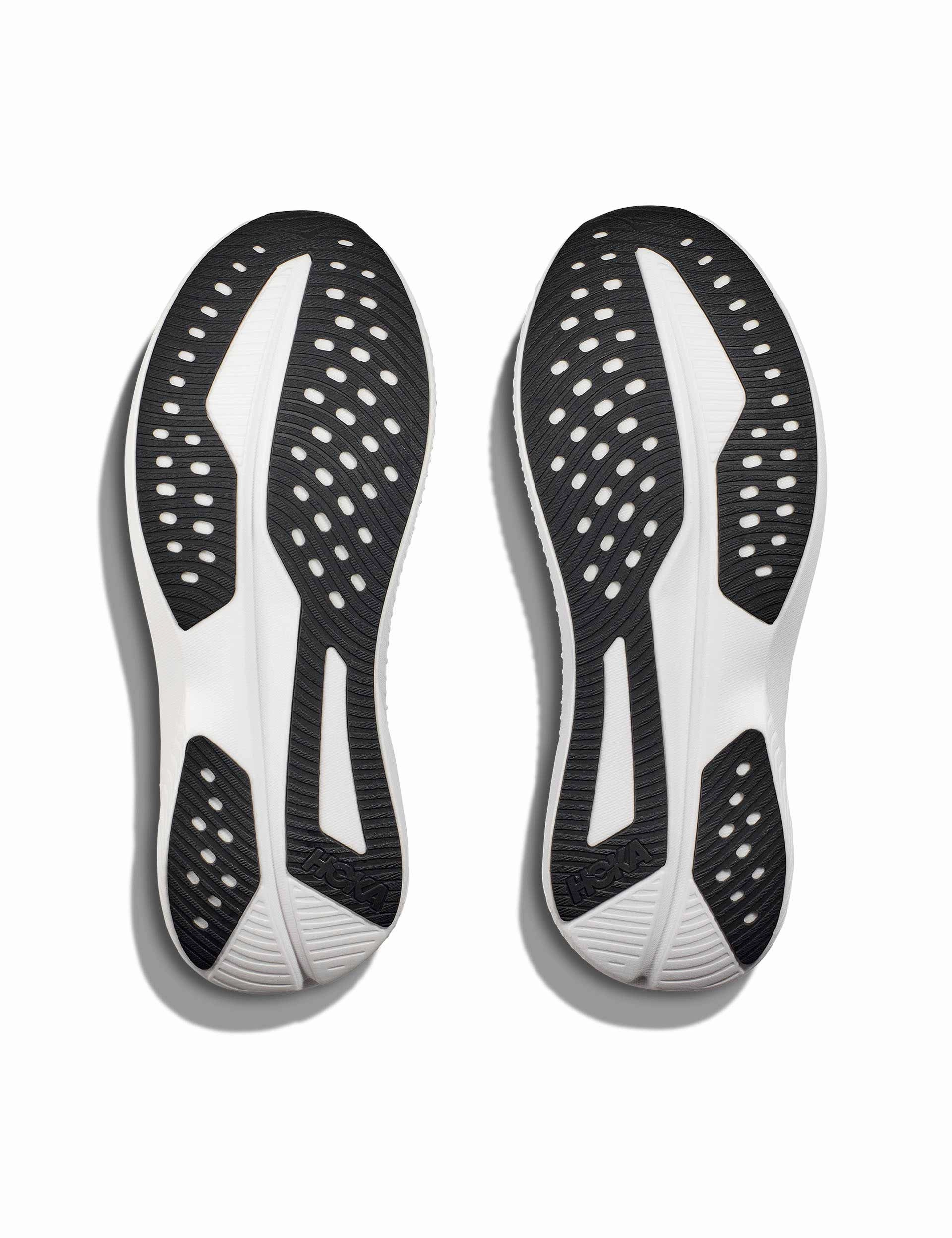 Mach 6 - Black/White Hoka trail-ready performance shoes