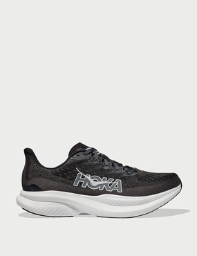 Mach 6 - Black/White Hoka performance shoes for runners